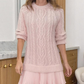 💗DERNIER JOUR -50 % DE RÉDUCTION💗💃Mini-robe en maille torsadée pour femmes