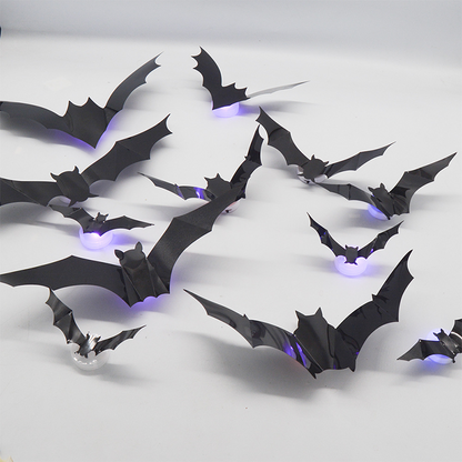 🦇✨ Applique murale LED 3D chauve-souris — Déco unique & lumière stylée ! 💡 Achetez-en plus, économisez davantage !