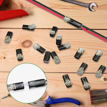 🏆Connecteur enfichable à double fil avec boucle de verrouillage