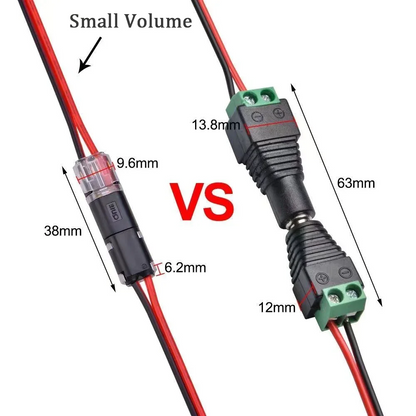 🏆Connecteur enfichable à double fil avec boucle de verrouillage