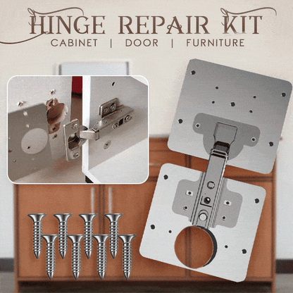 🛠️ ACHETEZ 1, OBTENEZ 1 GRATUIT ! 🔥 Kit de Réparation de Charnière – Outil Tout-en-Un, Réparation Facile & Durable – Plaque en Acier Inoxydable – Compatible avec Toutes les Charnières Standard 🏠✨
