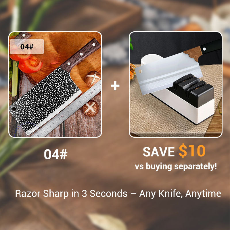 ⚔️Couteau de Cuisine Forgé🔪Tranchant comme un rasoir, durable à vie, conçu pour les passionnés de cuisine⚡