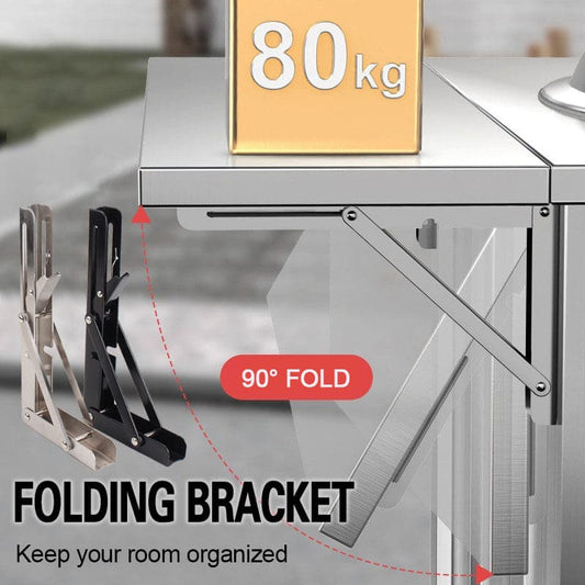 🛠️ 50% DE RÉDUCTION ! 📦 Supports d‘Étagère Pliants DIY – Installation Facile, Gain de Place & Ajustables 🔩