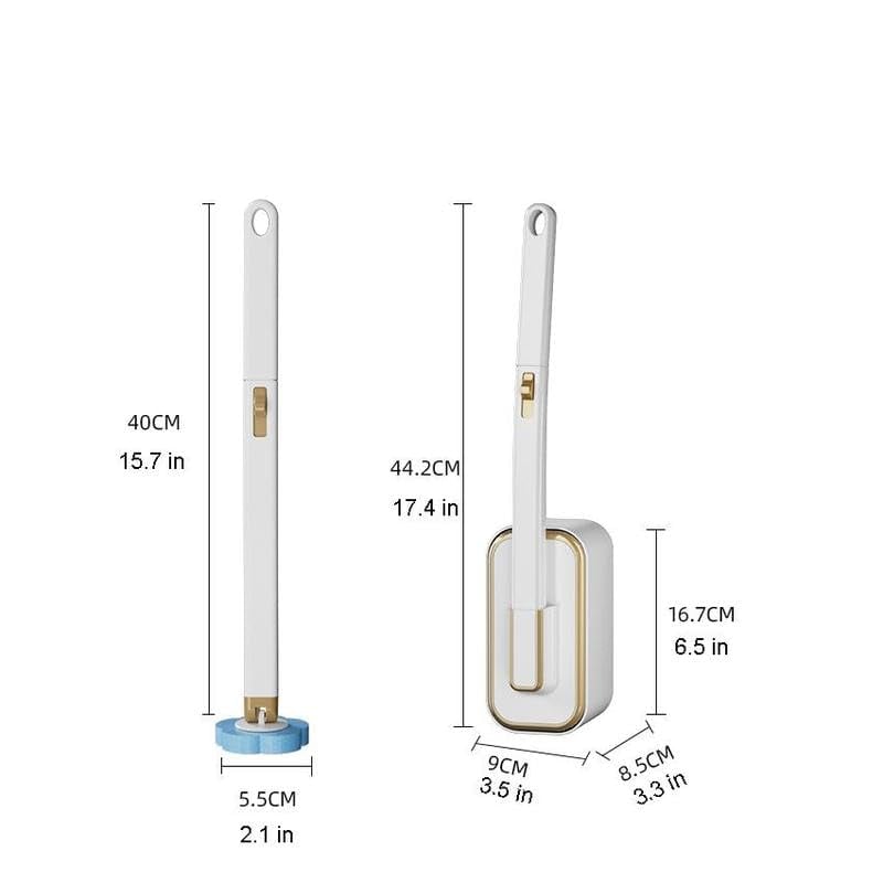📢📢50 % de réduction !! ⏰ Ensemble de Brosses de Toilette Jetables à Fixation Murale – Hygiénique, Élégant & Gain de Place
