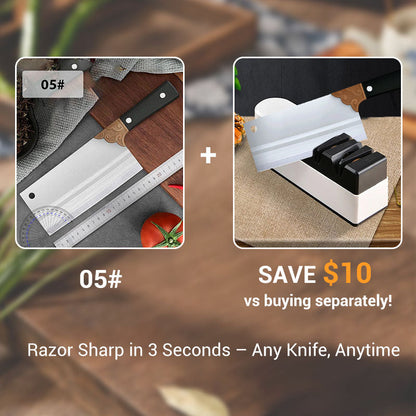 ⚔️Couteau de Cuisine Forgé🔪Tranchant comme un rasoir, durable à vie, conçu pour les passionnés de cuisine⚡