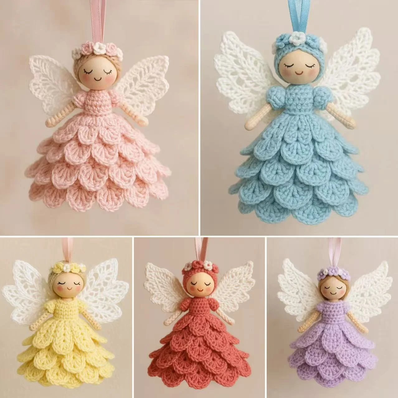 🔥Dernière vente du jour 50 % DE RÉDUCTION🎁Crochetez votre propre ange – Kit comple