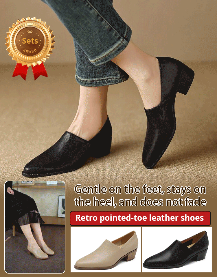 ✨ SOLDES D'AUTOMNE -50% 💕 Chaussures Femme Vintage à Bout Pointu Slip-On Douces