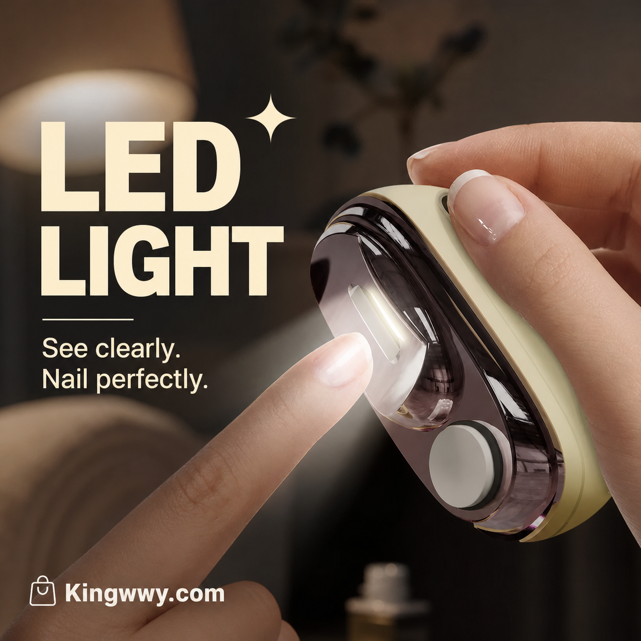 🎉 Soldes 2026 – Plus de 113 000 exemplaires vendus ! ✂️ Coupe-ongles électrique intelligent 2‑en‑1 et polisseur – Sécurité anti‑pincement et lumière LED 💅