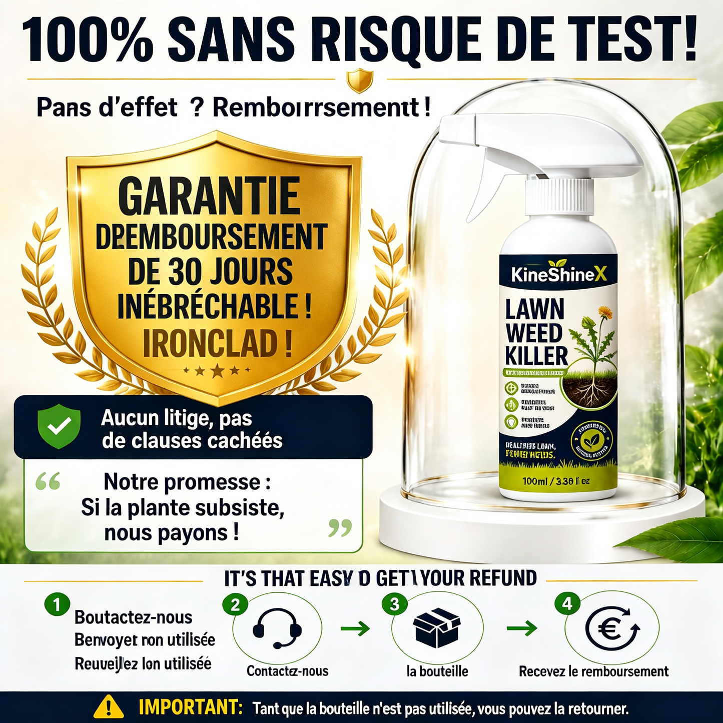 ⚡[Désherbage facile et sans stress au jardin] Désherbant pour usage domestique