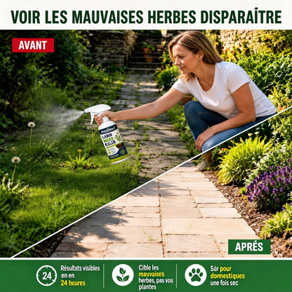 ⚡[Désherbage facile et sans stress au jardin] Désherbant pour usage domestique