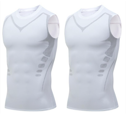 🎉 Gilet de maintien ionique – Compression et rafraîchissement – Gainage corporel et sans manches – Invisible sous les vêtements 🕶️