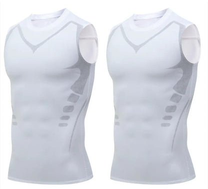 💪50% DE RÉDUCTION ! 🎉Gilet sculptant ionique Slimoly® – Compression et rafraîchissement – Remodelage du corps et sans manches – Invisible sous les vêtements 🕶️
