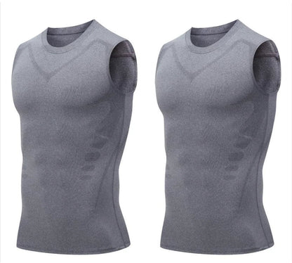 💪50% DE RÉDUCTION ! 🎉Gilet sculptant ionique Slimoly® – Compression et rafraîchissement – Remodelage du corps et sans manches – Invisible sous les vêtements 🕶️