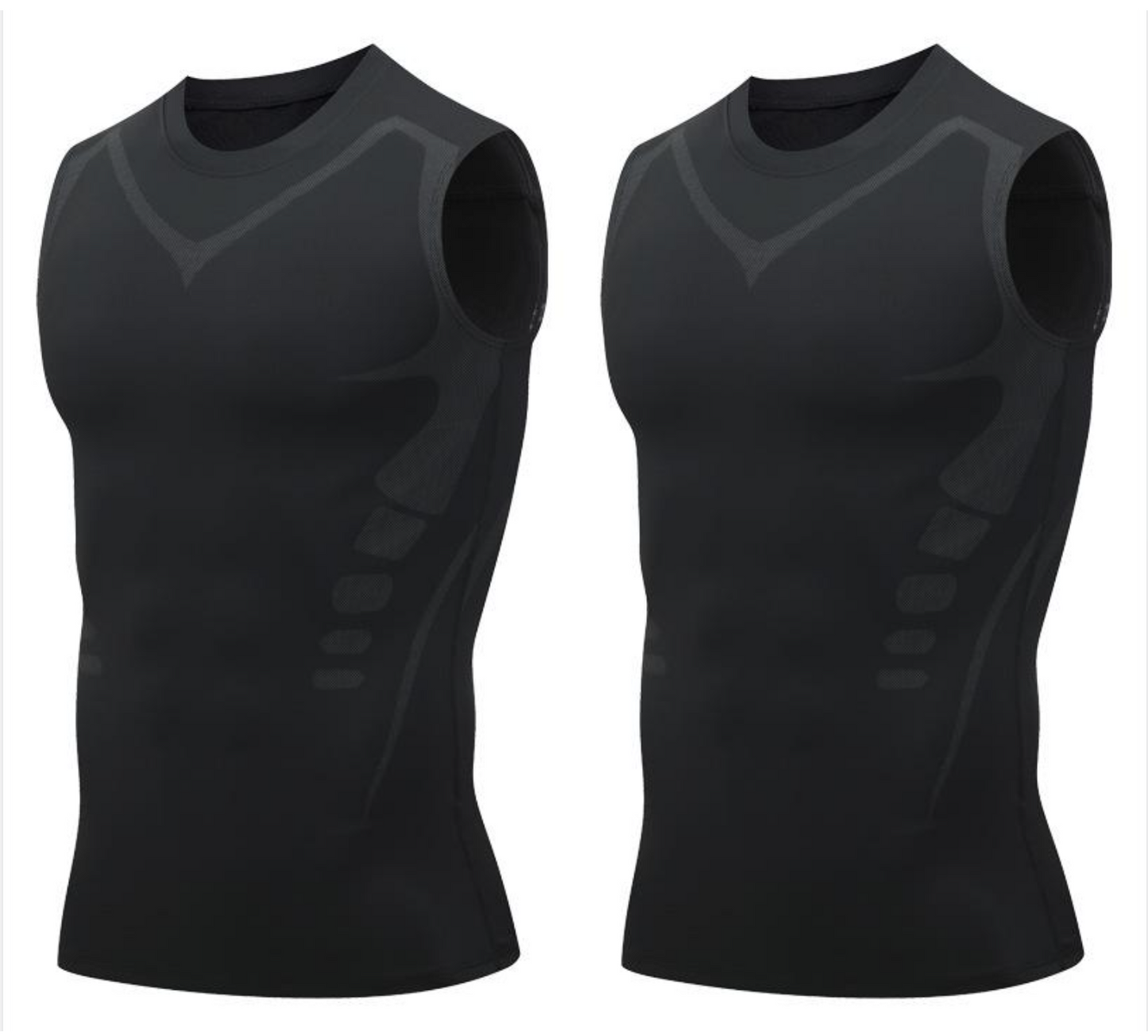 🎉 Gilet de maintien ionique – Compression et rafraîchissement – Gainage corporel et sans manches – Invisible sous les vêtements 🕶️