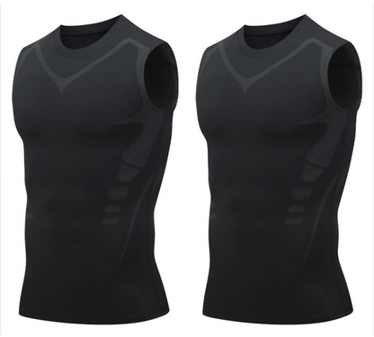 🎉 Gilet de maintien ionique – Compression et rafraîchissement – Gainage corporel et sans manches – Invisible sous les vêtements 🕶️