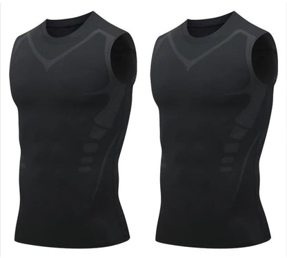 💪50% DE RÉDUCTION ! 🎉Gilet sculptant ionique Slimoly® – Compression et rafraîchissement – Remodelage du corps et sans manches – Invisible sous les vêtements 🕶️