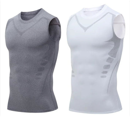 💪50% DE RÉDUCTION ! 🎉Gilet sculptant ionique Slimoly® – Compression et rafraîchissement – Remodelage du corps et sans manches – Invisible sous les vêtements 🕶️