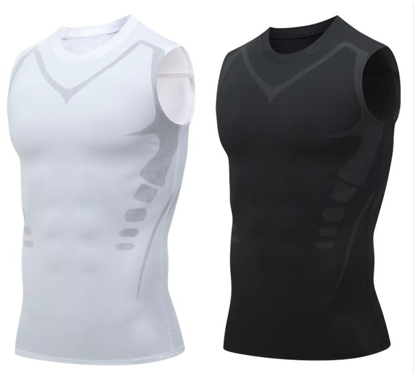 🎉 Gilet de maintien ionique – Compression et rafraîchissement – Gainage corporel et sans manches – Invisible sous les vêtements 🕶️