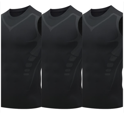 🎉 Gilet de maintien ionique – Compression et rafraîchissement – Gainage corporel et sans manches – Invisible sous les vêtements 🕶️