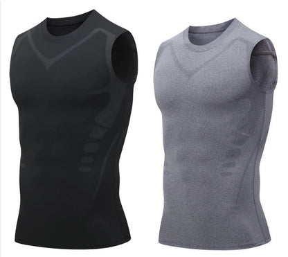 💪50% DE RÉDUCTION ! 🎉Gilet sculptant ionique Slimoly® – Compression et rafraîchissement – Remodelage du corps et sans manches – Invisible sous les vêtements 🕶️