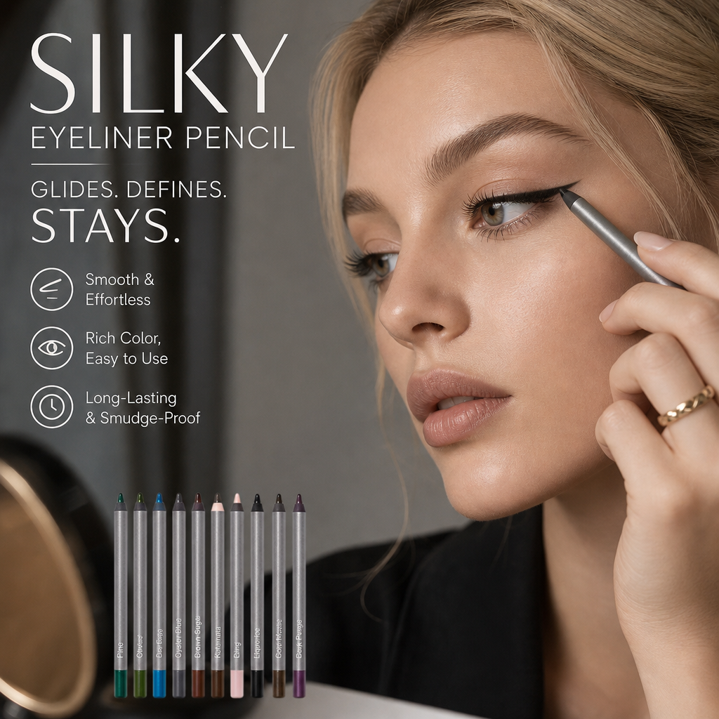 👁️✨ PROMO FLASH 50% ! Crayon Eyeliner Longue Tenue & Étanche – Anti-Bavure, Léger, Application Fluide, Idéal Quotidien & Yeux Sensibles 🖤