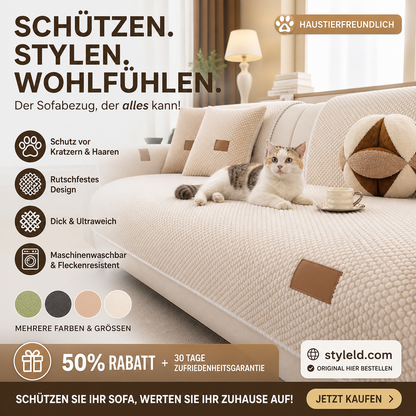 🛋️ 50 % DE RÉDUCTION ! 🧼 Housse de canapé épaisse, antidérapante et lavable – résistante, facile d'entretien et idéale pour les foyers avec animaux et enfants 🐾