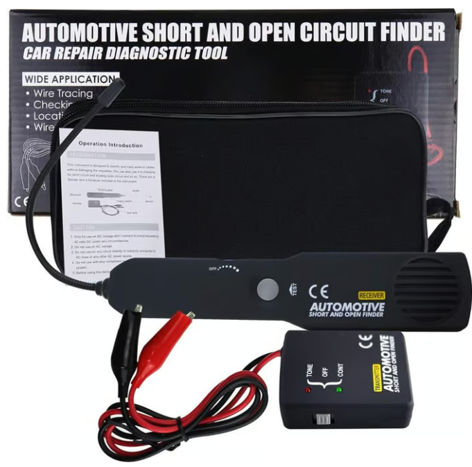 📢DERNIER JOUR DE VENTE - 50% DE RÉDUCTION💥 EM415 Détecteur de circuit ouvert et court pour automobile - Sonde DC & générateur de tonalité pour la recherche de pannes (jusqu'à 42V)