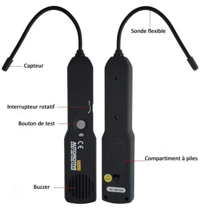 🚗👨‍🔧 Localisateur de circuits pour véhicules – Diagnostic rapide, utilisation simple et alerte par LED 🔍🔧