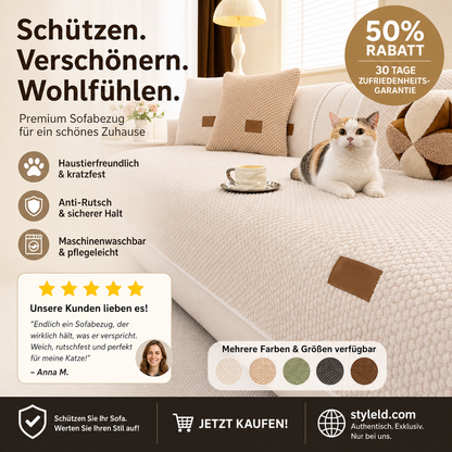 🛋️ 50 % DE RÉDUCTION ! 🧼 Housse de canapé épaisse, antidérapante et lavable – résistante, facile d'entretien et idéale pour les foyers avec animaux et enfants 🐾