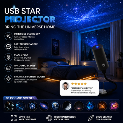 ✨ Projecteur d’étoiles HD – Branchez et jouez 🥳 Plus de 50 000 utilisateurs satisfaits