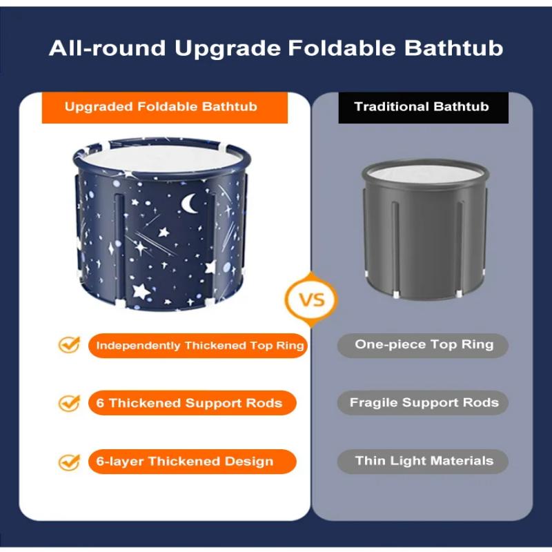 Cadeau Réconfortant - Baignoire Chauffante Pliable pour la Maison