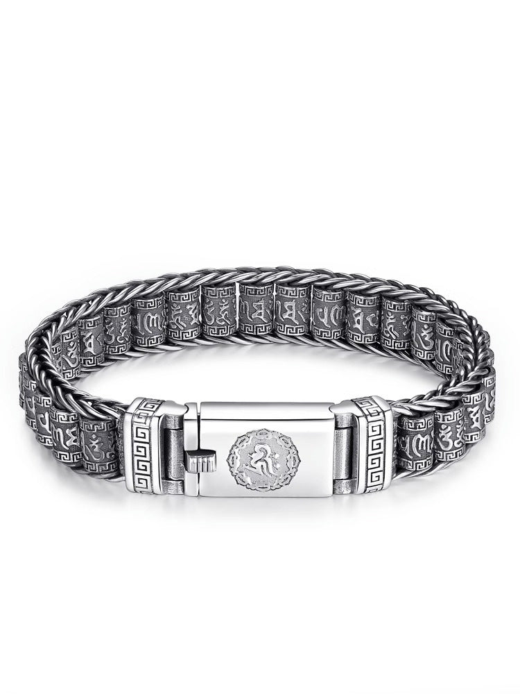 💎 60% DE RÉDUCTION ! 💎 Bracelet Roue de Prière Tibétaine – Argent 925, Porte-Bonheur & Cadeau Saint-Valentin