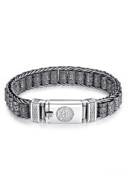 💎 60% DE RÉDUCTION ! 💎 Bracelet Roue de Prière Tibétaine – Argent 925, Porte-Bonheur & Cadeau Saint-Valentin