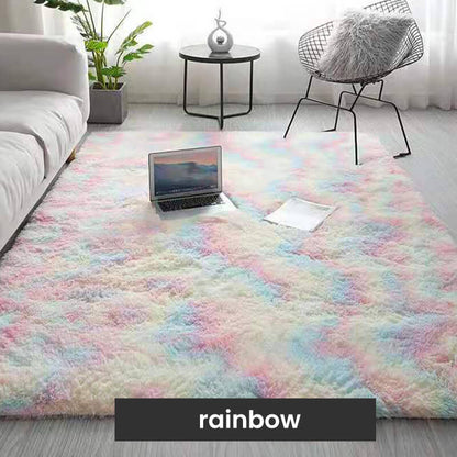 📢📢50% de réduction⏰Tapis de sol en pelouche à dégradé de couleurs🛋️