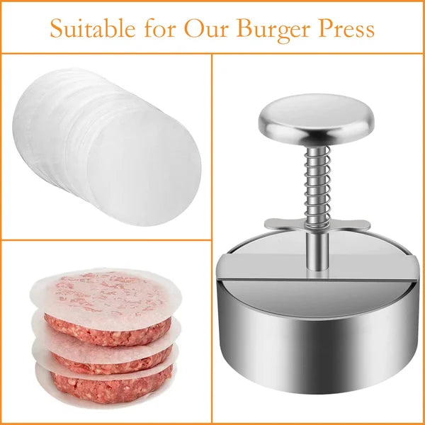 🥳MEILLEURE VENTE 2026🥾 Presse à viande pour hamburgers – Acier inoxydable 304 de qualité alimentaire – Antiadhésif, résistant à la rouille – Compatible lave-vaisselle – Idéal pour les fêtes ! 🛡️💨