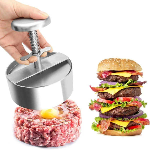 🥳MEILLEURE VENTE 2026🥾 Presse à viande pour hamburgers – Acier inoxydable 304 de qualité alimentaire – Antiadhésif, résistant à la rouille – Compatible lave-vaisselle – Idéal pour les fêtes ! 🛡️💨