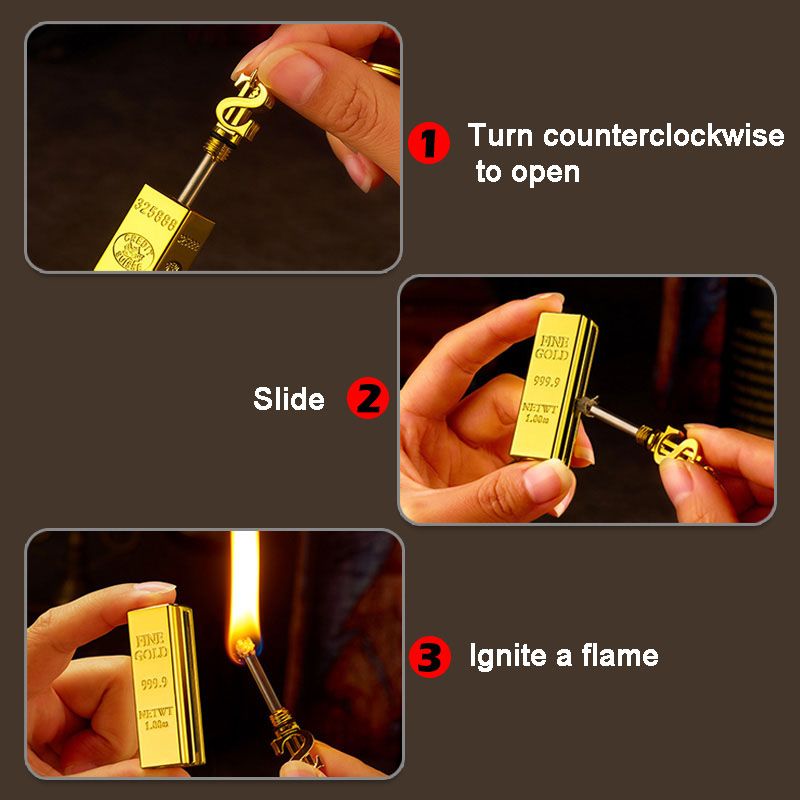 Briquet Clé Métallique Design - Cadeau Créatif 🎁✨🎄