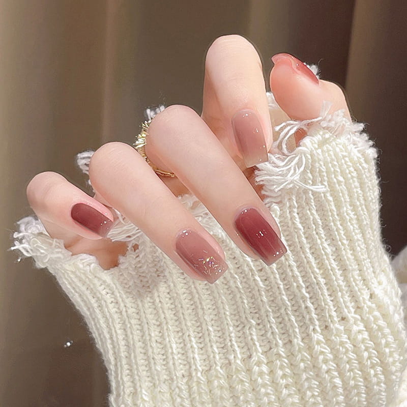 🎄 Promotion Exceptionnelle de Noël🎁Ensemble de vernis à ongles bicolores à paillettes tendance💄💅