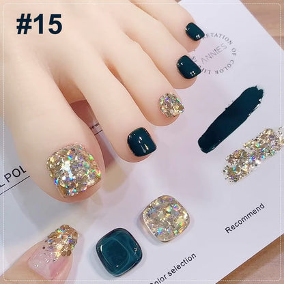 🎄 Promotion Exceptionnelle de Noël🎁Ensemble de vernis à ongles bicolores à paillettes tendance💄💅