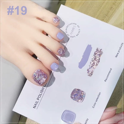 🎄 Promotion Exceptionnelle de Noël🎁Ensemble de vernis à ongles bicolores à paillettes tendance💄💅