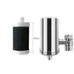 Purificateur d'eau pour robinet ménager en acier inoxydable sans installation