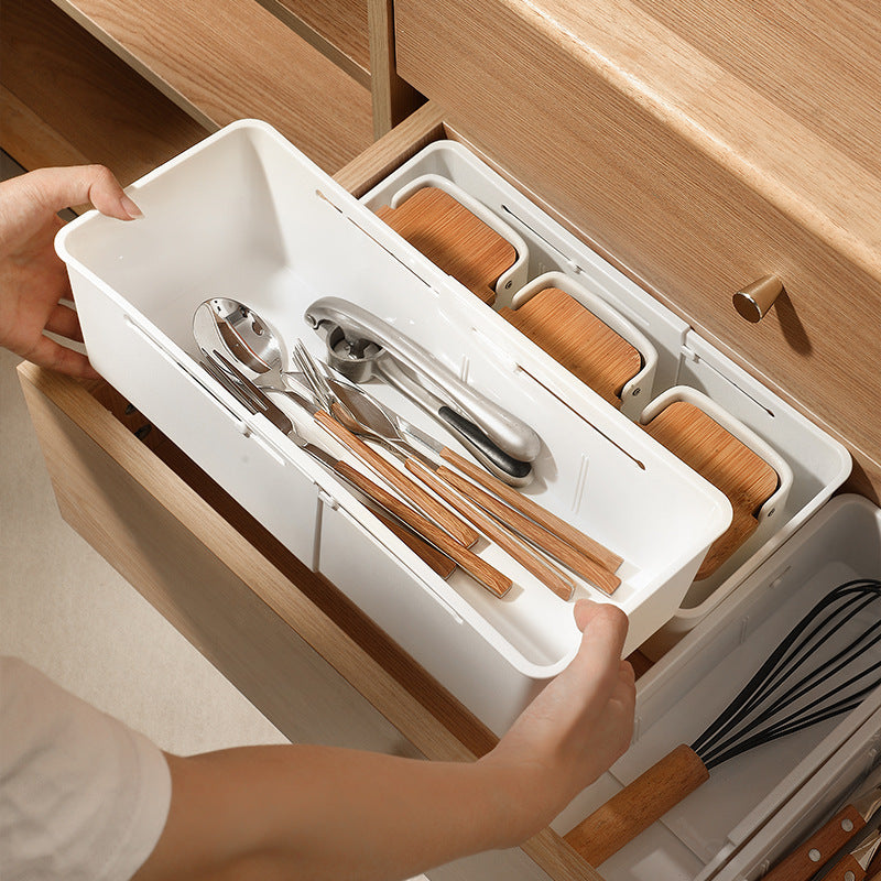 🧺 Organisateur de tiroir extensible – Rangez cuisine, salle de bain et bureau sans désordre !