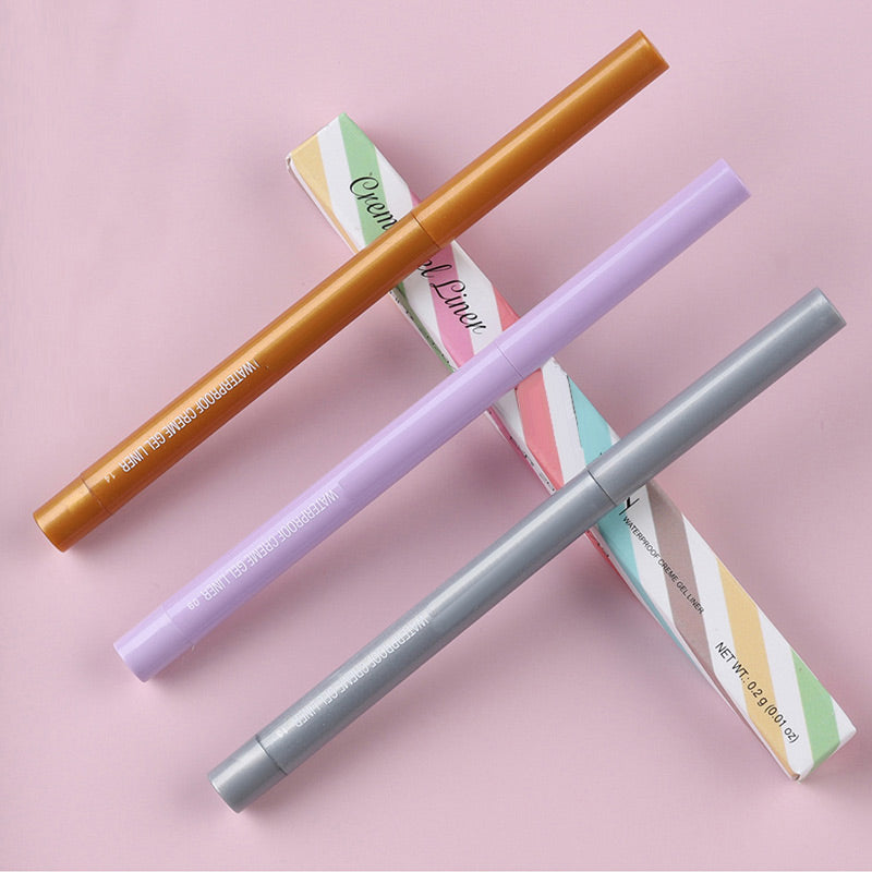 Ensemble de 20 Crayons d'Eyeliner Imperméables et Multicolores de Longue Tenue