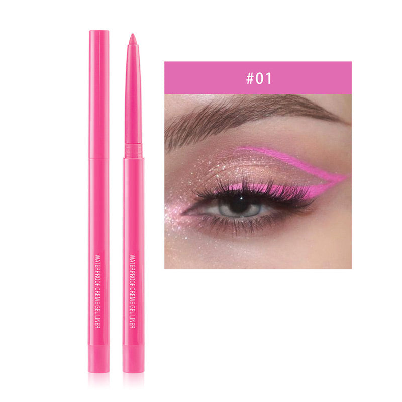 Ensemble de 20 Crayons d'Eyeliner Imperméables et Multicolores de Longue Tenue