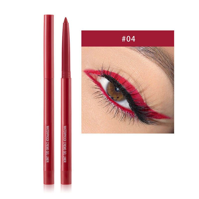 Ensemble de 20 Crayons d'Eyeliner Imperméables et Multicolores de Longue Tenue