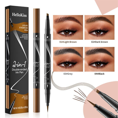 🔥 Offrez-vous des sourcils parfaits – Crayon à Sourcils Naturel 2-en-1, Waterproof & Longue Tenue à 2 Pointes (1 acheté = 1 offert) ✨👁️