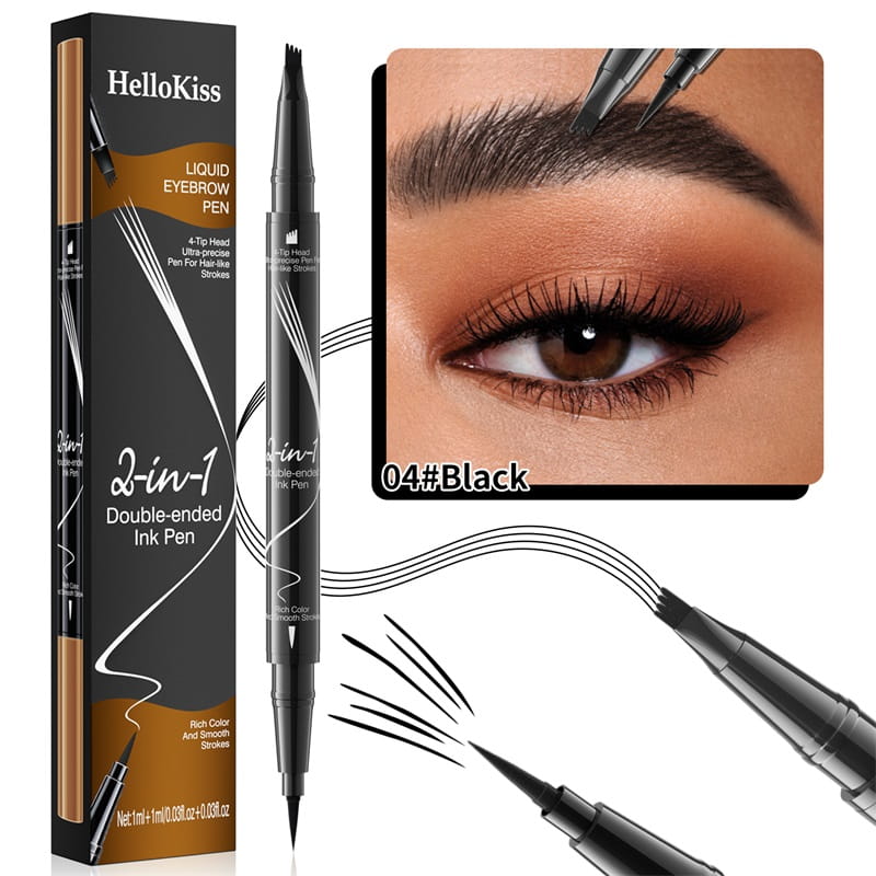 🔥 Offrez-vous des sourcils parfaits – Crayon à Sourcils Naturel 2-en-1, Waterproof & Longue Tenue à 2 Pointes (1 acheté = 1 offert) ✨👁️