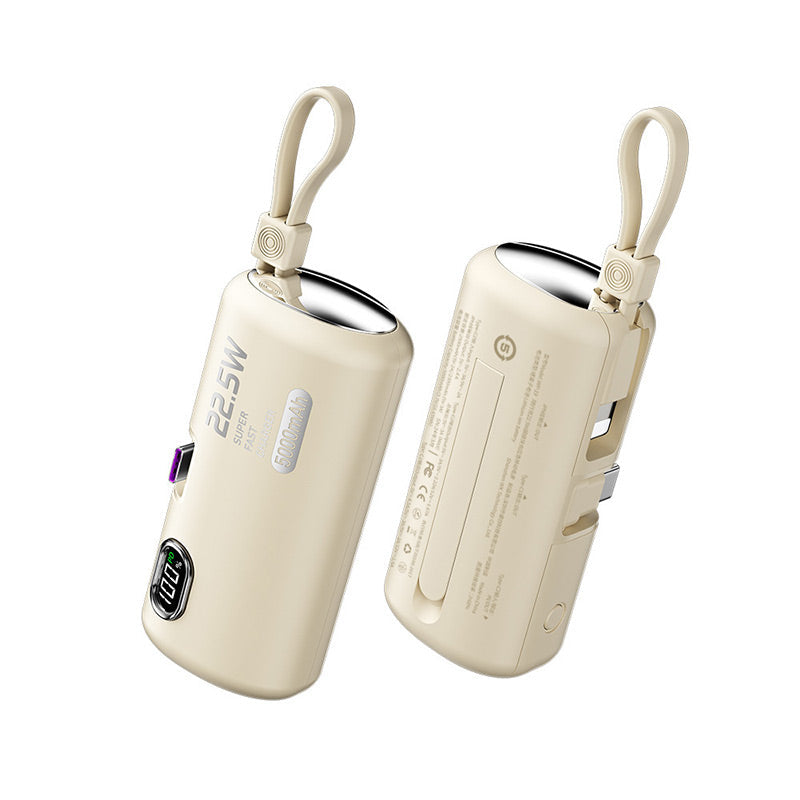 Chargeur portable 22,5 W avec câbles intégrés
