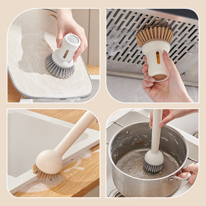 Ensemble de brosses à casseroles suspendues et rotatives