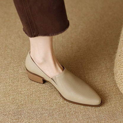 ✨ SOLDES D'AUTOMNE -50% 💕 Chaussures Femme Vintage à Bout Pointu Slip-On Douces